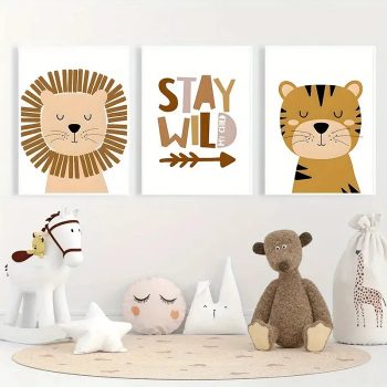 cuadritos decorativos infantiles stay wild