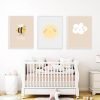 Cuadritos infantiles abeja sol y nube