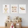 Cuadritos infantiles tr´ptico born to be wild