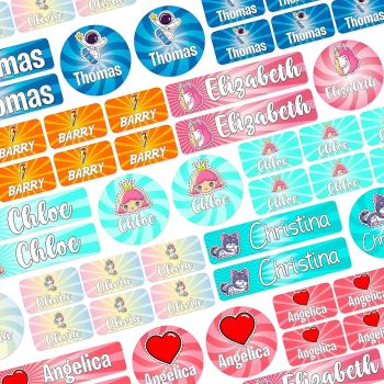 Sticker Para Marcar Útiles Escolares
