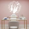 vinilo decorativo para spa de uñas con arabescos