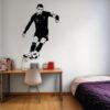 vinilo decorativo Cristiano Ronaldo chutando balón de futbol